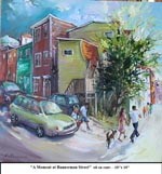 A Moment at Bannerman Street, Oil on Canvas